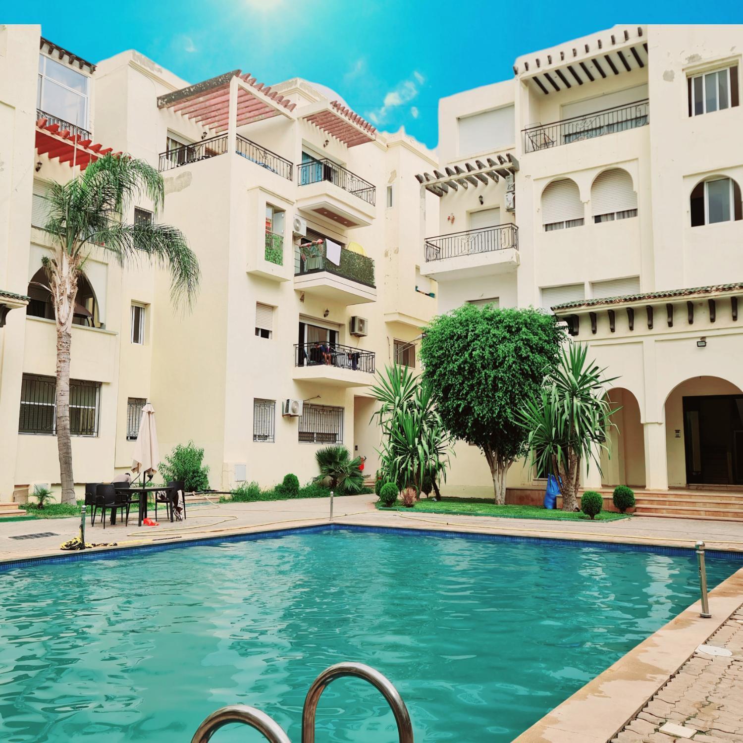 Fes Urban Apartment - Urban Elegance With Garden And Pool Access Dış mekan fotoğraf
